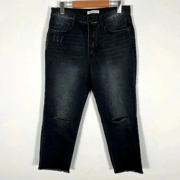 Carly & Ivy cropped jeans 29x25 - Picture 1 of 9